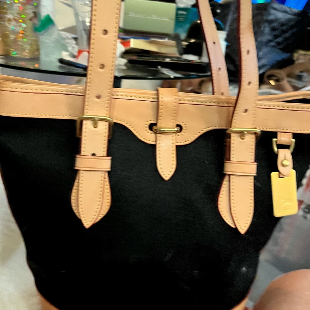 Beautiful dooney and Burke leather and black canvas new